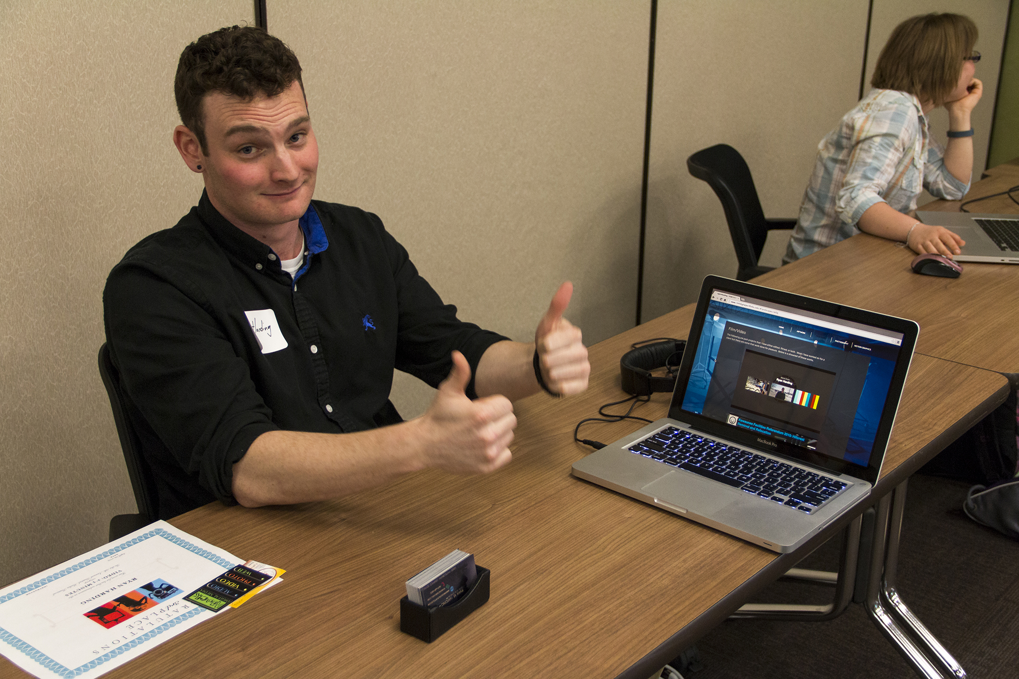 photo of digital media student