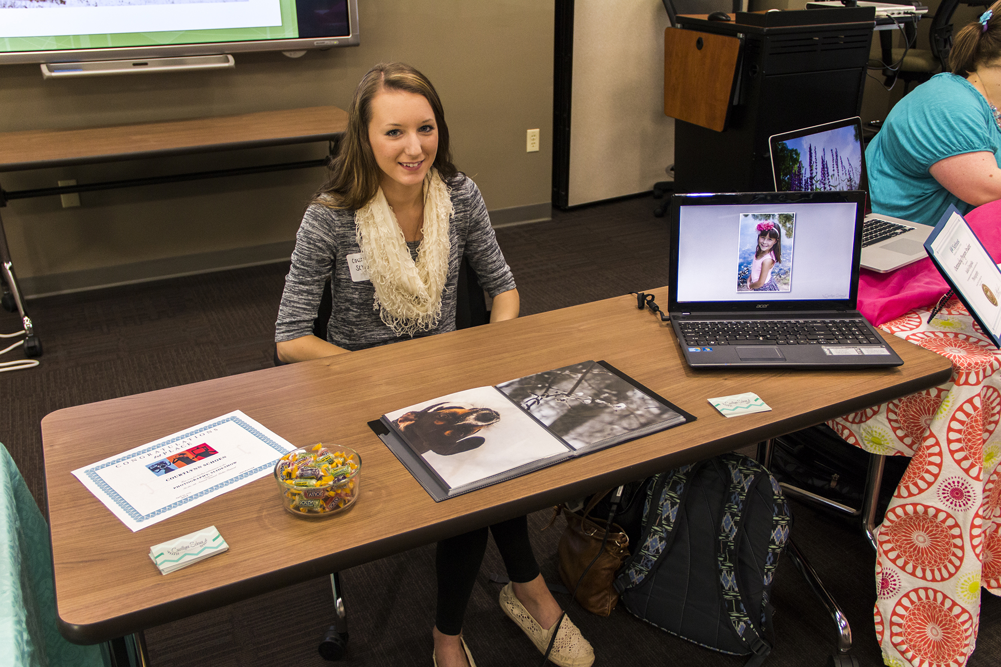 photo of photography student
